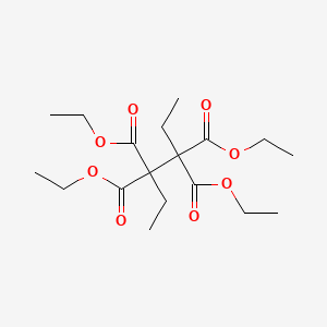 molecular formula C18H30O8 B14649275 Tetraethyl hexane-2,2,3,3-tetracarboxylate CAS No. 42798-10-7