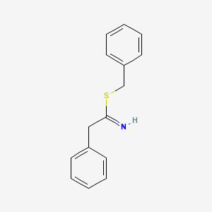 molecular formula C15H15NS B14649280 Benzyl 2-phenylethanimidothioate CAS No. 53331-09-2