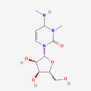 molecular formula C11H19N3O5 B14649310 N,3-Dimethyl-3,4-dihydrocytidine CAS No. 52980-85-5