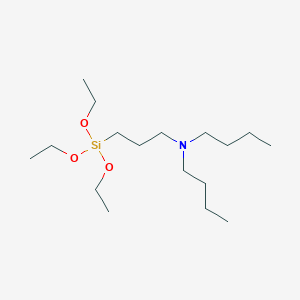 molecular formula C17H39NO3Si B14649312 N-Butyl-N-[3-(triethoxysilyl)propyl]butan-1-amine CAS No. 53813-18-6