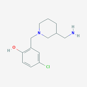 2-{[3-(Aminomethyl)piperidin-1-yl]methyl}-4-chlorophenol