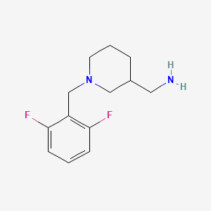 molecular formula C13H18F2N2 B1464937 {1-[(2,6-Difluorophenyl)methyl]piperidin-3-yl}methanamine CAS No. 1281528-01-5
