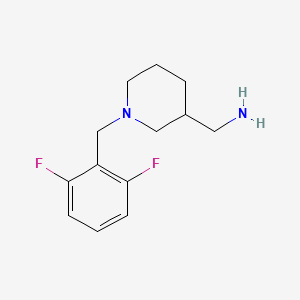 {1-[(2,6-Difluorophenyl)methyl]piperidin-3-yl}methanamine