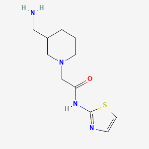 2-[3-(aminomethyl)piperidin-1-yl]-N-(1,3-thiazol-2-yl)acetamide