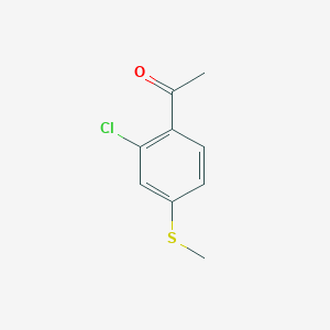 molecular formula C9H9ClOS B1464939 1-[2-Chloro-4-(methylsulfanyl)phenyl]ethan-1-one CAS No. 35515-31-2