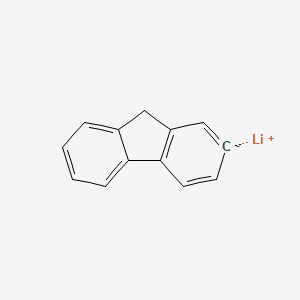 molecular formula C13H9Li B14649391 lithium;2,9-dihydrofluoren-2-ide CAS No. 42914-68-1