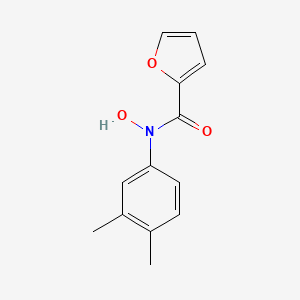 molecular formula C13H13NO3 B14649412 N-(3,4-Dimethylphenyl)-N-hydroxyfuran-2-carboxamide CAS No. 51639-71-5