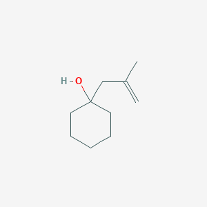 molecular formula C10H18O B14649418 Cyclohexanol, 1-(2-methyl-2-propenyl)- CAS No. 51800-40-9