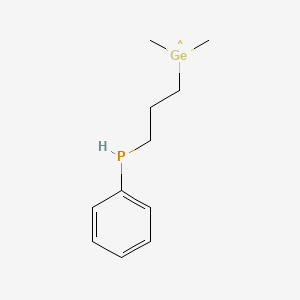 molecular formula C11H18GeP B14649468 Dimethyl[3-(phenylphosphanyl)propyl]germyl CAS No. 54770-07-9