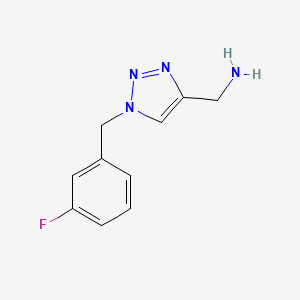 (1-(3-fluorobenzyl)-1H-1,2,3-triazol-4-yl)methanamine