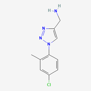 [1-(4-chloro-2-methylphenyl)-1H-1,2,3-triazol-4-yl]methanamine