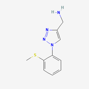 {1-[2-(methylsulfanyl)phenyl]-1H-1,2,3-triazol-4-yl}methanamine