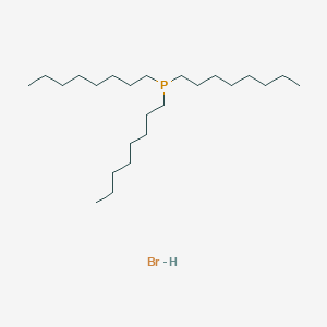 molecular formula C24H52BrP B14649531 Trioctylphosphane;hydrobromide CAS No. 51641-25-9