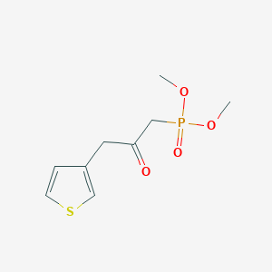 molecular formula C9H13O4PS B14649539 Dimethyl [2-oxo-3-(thiophen-3-yl)propyl]phosphonate CAS No. 52344-55-5