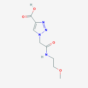 1-{[(2-methoxyethyl)carbamoyl]methyl}-1H-1,2,3-triazole-4-carboxylic acid