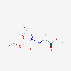 molecular formula C7H15N2O5P B14649603 Methyl [2-(diethoxyphosphoryl)hydrazinylidene]acetate CAS No. 54616-12-5