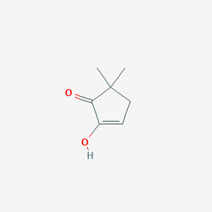 molecular formula C7H10O2 B14649635 2-Hydroxy-5,5-dimethylcyclopent-2-en-1-one CAS No. 53263-55-1