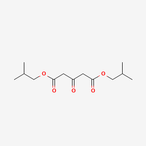 molecular formula C13H22O5 B14649636 Pentanedioic acid, 3-oxo-, bis(2-methylpropyl) ester CAS No. 53630-63-0