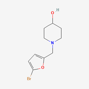1-[(5-Bromofuran-2-yl)methyl]piperidin-4-ol