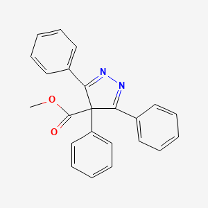 molecular formula C23H18N2O2 B14649665 Methyl 3,4,5-triphenyl-4H-pyrazole-4-carboxylate CAS No. 53870-17-0
