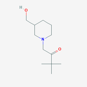 1-[3-(Hydroxymethyl)piperidin-1-yl]-3,3-dimethylbutan-2-one