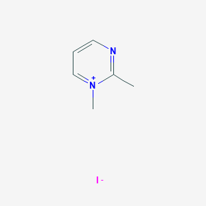 molecular formula C6H9IN2 B14649682 1,2-Dimethylpyrimidin-1-ium iodide CAS No. 53007-48-0