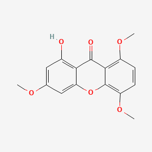 molecular formula C16H14O6 B14649692 1-Hydroxy-3,5,8-trimethoxyxanthen-9-one CAS No. 49599-09-9