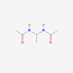 molecular formula C6H12N2O2 B146497 Acetamide, N,N'-ethylidenebis- CAS No. 5335-91-1