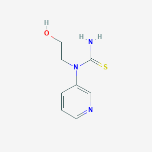 molecular formula C8H11N3OS B14649704 N-(2-Hydroxyethyl)-N-pyridin-3-ylthiourea CAS No. 52054-88-3