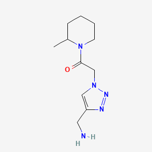 2-[4-(aminomethyl)-1H-1,2,3-triazol-1-yl]-1-(2-methylpiperidin-1-yl)ethan-1-one
