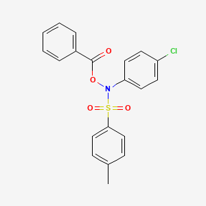 molecular formula C20H16ClNO4S B14649733 N-(Benzoyloxy)-N-(4-chlorophenyl)-4-methylbenzene-1-sulfonamide CAS No. 53691-06-8