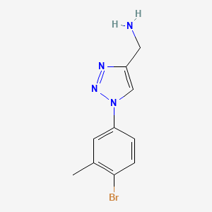 [1-(4-bromo-3-methylphenyl)-1H-1,2,3-triazol-4-yl]methanamine