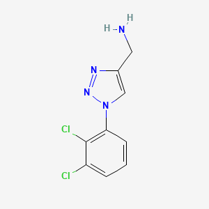 molecular formula C9H8Cl2N4 B1464981 [1-(2,3-dichlorophenyl)-1H-1,2,3-triazol-4-yl]methanamine CAS No. 1247385-82-5