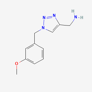 molecular formula C11H14N4O B1464984 (1-(3-methoxybenzyl)-1H-1,2,3-triazol-4-yl)methanamine CAS No. 1250238-23-3