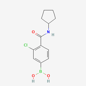 (3-Chloro-4-(cyclopentylcarbamoyl)phenyl)boronic acid