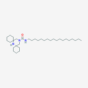 molecular formula C33H63N3O B14649859 N-Octadecyl-7,15-diazadispiro[5.1.5~8~.3~6~]hexadecane-15-carboxamide CAS No. 51210-38-9