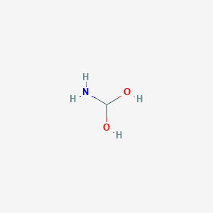 molecular formula CH5NO2 B14649896 Aminomethanediol CAS No. 52435-79-7