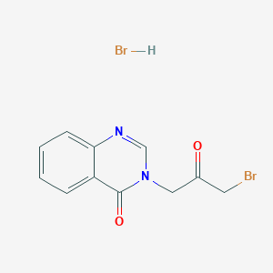 molecular formula C11H10Br2N2O2 B1464990 3-(3-bromo-2-oxopropyl)quinazolin-4(3H)-one hydrobromide CAS No. 119658-50-3