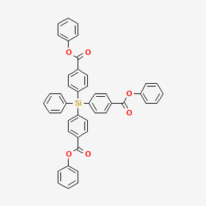 molecular formula C45H32O6Si B14649935 Triphenyl 4,4',4''-(phenylsilanetriyl)tribenzoate CAS No. 52996-86-8