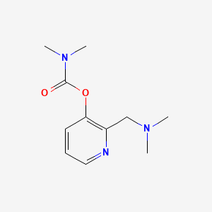 molecular formula C11H17N3O2 B14649963 2-[(Dimethylamino)methyl]pyridin-3-yl dimethylcarbamate CAS No. 51581-37-4