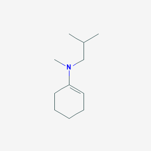 molecular formula C11H21N B14649984 N-Methyl-N-(2-methylpropyl)cyclohex-1-en-1-amine CAS No. 53516-50-0