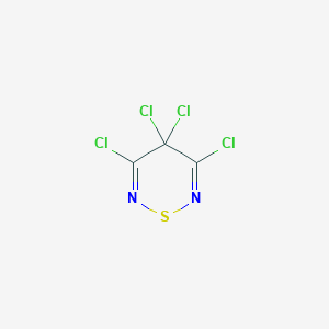 molecular formula C3Cl4N2S B14650020 3,4,4,5-tetrachloro-4H-1,2,6-thiadiazine CAS No. 51915-27-6