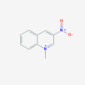 molecular formula C10H9N2O2+ B14650028 1-Methyl-3-nitroquinolin-1-ium CAS No. 51494-83-8