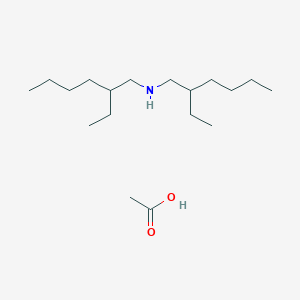 molecular formula C18H39NO2 B14650043 1-Hexanamine, 2-ethyl-N-(2-ethylhexyl)-, acetate CAS No. 50616-05-2