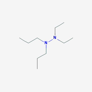 molecular formula C10H24N2 B14650047 Hydrazine, 1,1-diethyl-2,2-dipropyl- CAS No. 52598-09-1