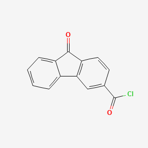 molecular formula C14H7ClO2 B14650090 9-Oxo-9H-fluorene-3-carbonyl chloride CAS No. 53455-99-5