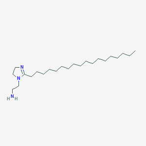 molecular formula C23H47N3 B14650110 2-(2-Octadecyl-4,5-dihydro-1H-imidazol-1-yl)ethan-1-amine CAS No. 50906-72-4