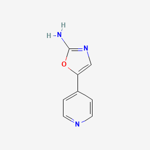 molecular formula C8H7N3O B1465012 5-(Pyridin-4-yl)oxazol-2-amine CAS No. 1014629-83-4