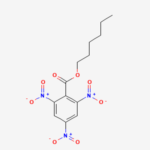 molecular formula C13H15N3O8 B14650120 Hexyl 2,4,6-trinitrobenzoate CAS No. 53848-89-8