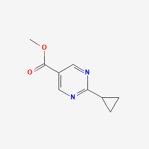 molecular formula C9H10N2O2 B1465013 Methyl 2-cyclopropylpyrimidine-5-carboxylate CAS No. 1158735-17-1